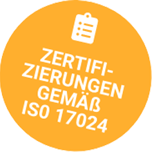 Zertifizierungen gemäß ISO 17024