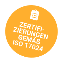 Zertifizierungen gemäß ISO 17024